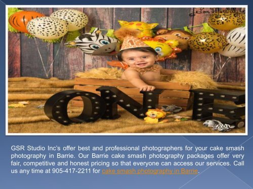One of the most competitive and honest price on cake smash photography package