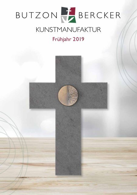 Butzon & Bercker Schmuckkreuz Aus Schiefer - 13x17cm Mit Porzellan-Korpus - In Geschenkbox