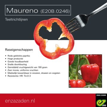 Teeltrichtlijnen Maureno