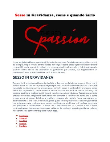 The Red Passion | Il tuo sexy shop Online