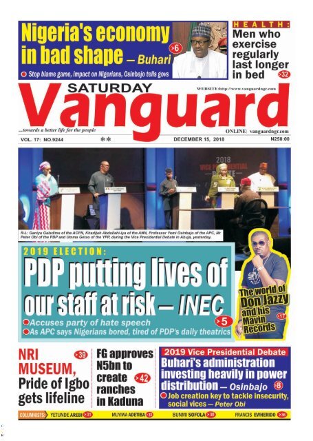 15122018 Pdp Putting Lives Of Our Staff At Risk Inec