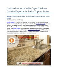 Indian Granite in India Crystal Yellow Granite Exporter in India