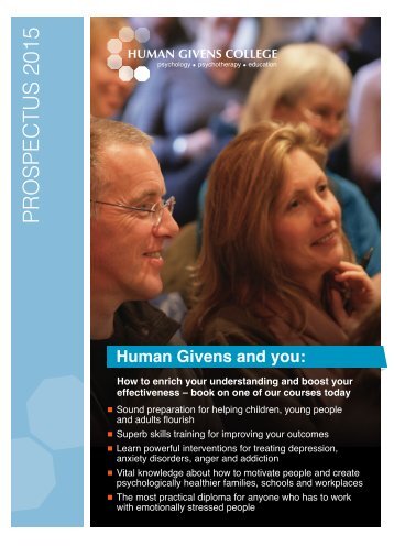 Human Givens Prospectus 2015