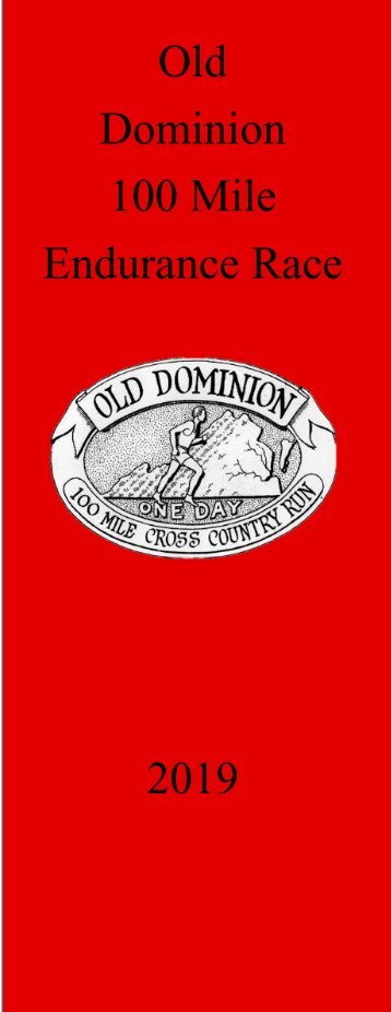 Old Dominion 100 Miler Redbook