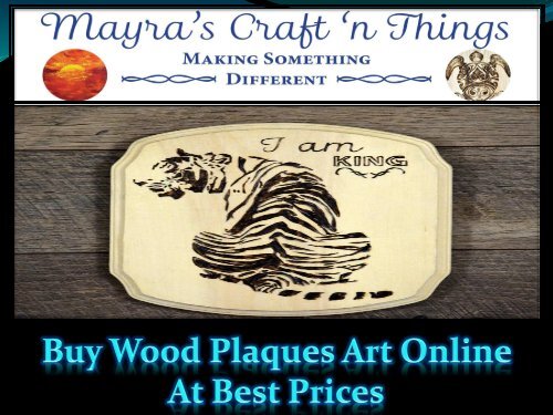 Buy Wood Plaques Art Online At Best Prices