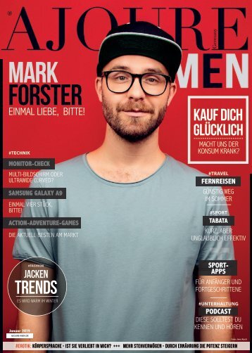 AJOURE´ Men Magazin Januar 2019 