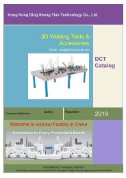 DCT 3D welding table catalog 2019