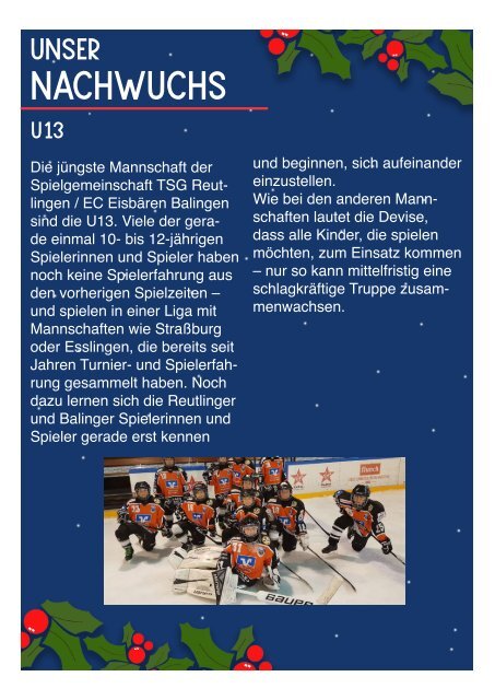 TSG Black Eagles Reutlingen Eishockey Weihnachtsedition_2.0