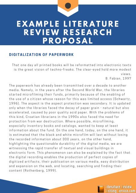 systematic literature review proposal