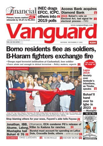 17122018 - Borno residents flee as soldiers, B-Haram fighters exchange fire