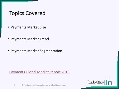 Payments Global Market Report 2018