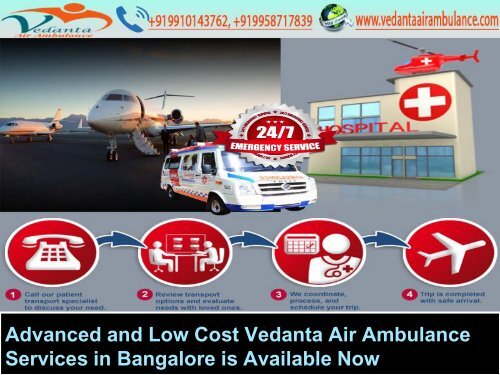 Advanced and Low Cost Vedanta Air Ambulance services in Bangalore is Available Now-converted