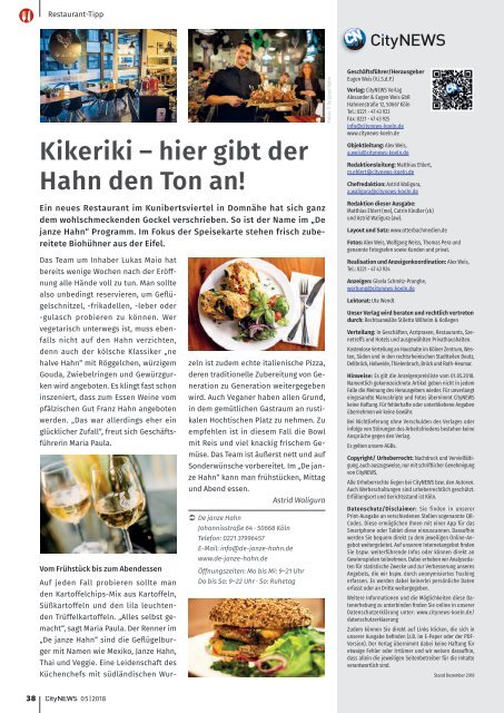 CityNEWS-Ausgabe 05 / 2018