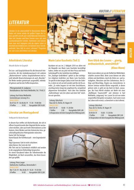 KEFB Essen - Programm_1-2019