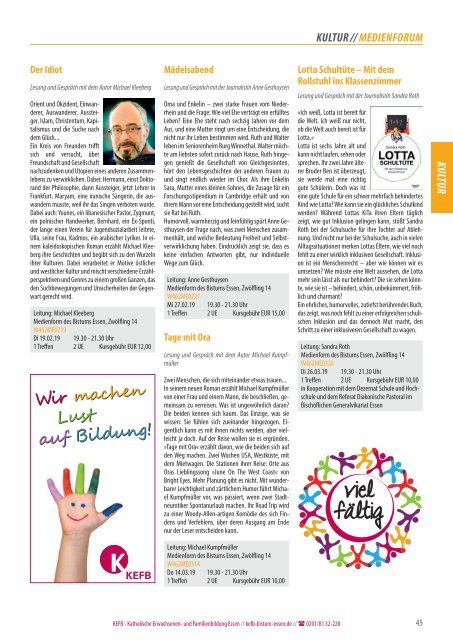 KEFB Essen - Programm_1-2019