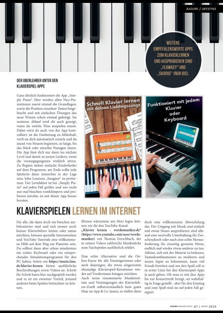 AJOURE´ Magazin Januar 2019