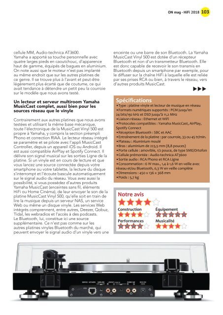 ON mag - Guide Hifi 2018