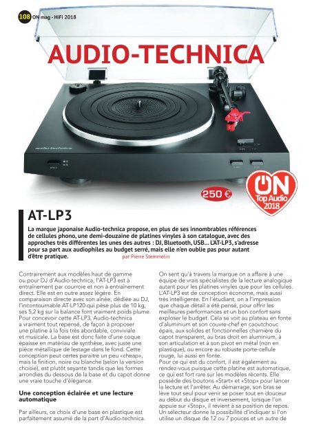 ON mag - Guide Hifi 2018