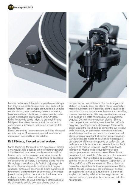 ON mag - Guide Hifi 2018