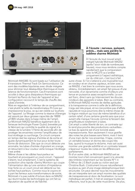 ON mag - Guide Hifi 2018