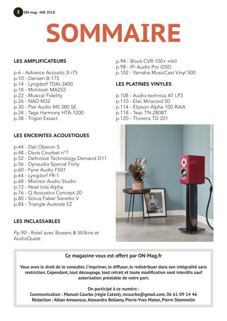 ON mag - Guide Hifi 2018