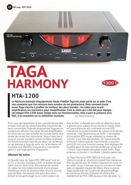 ON mag - Guide Hifi 2018