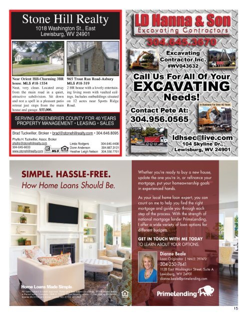 The WV Daily News Real Estate Showcase & More - December 2018