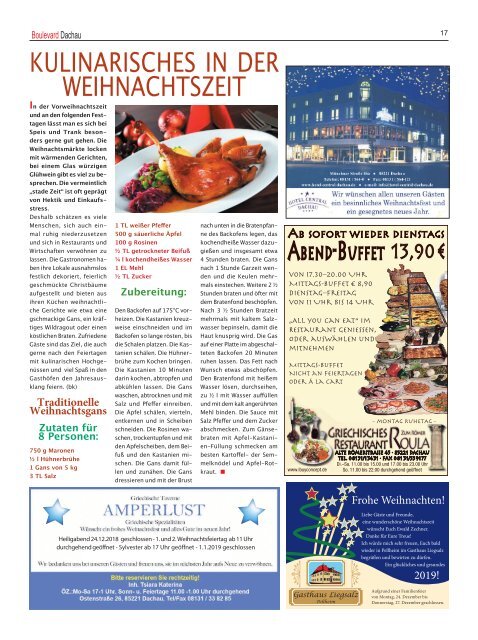 Ausgabe Dezember 2018 Boulevard München Nord