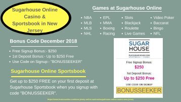 Sugarhouse Online Casino & Sportsbook in New Jersey