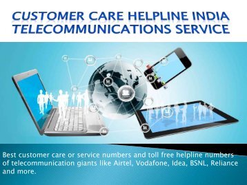 Customer Care Helpline India - Telecommunication