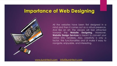 Key Points to consider while Designing Website