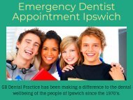 Emergency Dentist Appointment Ipswich