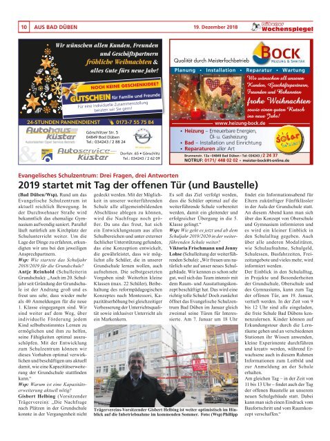 Dübener Wochenspiegel - Ausgabe 24 - Jahrgang 2018