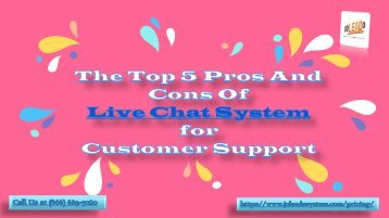 The Top 5 Pros And Cons Of Live Chat System For Customer Support