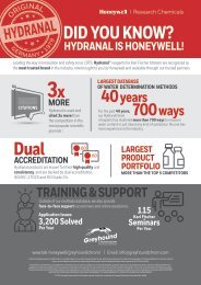 HONEYWELL Hydranal is Honeywell Research Chemicals