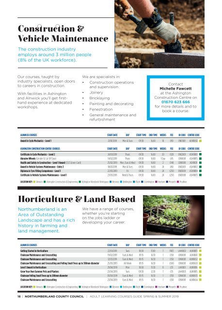 NCC Prospectus Spring and Summer 2019