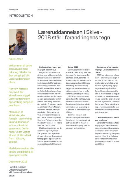 Læreruddannelsen Skive - Årsmagasin 2018