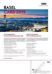Trägerblatt BaselCard