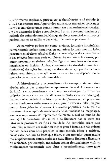 O RETORNO DA NARRATIVA. Análise crítica da narrativa. MOTTA, Luiz Gonzaga.