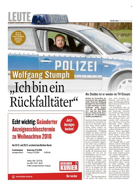 Berliner Kurier 18.12.2018