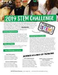 STEM challenge badges & journeys