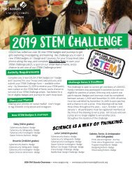 STEM challenge flyer