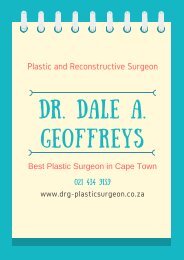 Dr. Dale A. Geoffreys - Best Plastic Surgeon in Cape Town