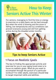 Five Useful Ways to Keep Seniors Active This Winter By A Place At Home