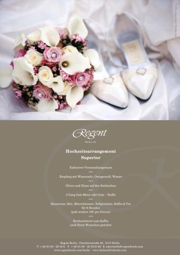 Regent Berlin Hochzeitsarrangements finden Sie hier! -  Fischers Fritz