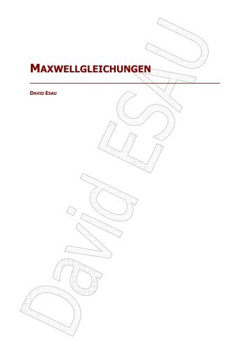 Facharbeit Maxwellgleichungen - Kopie - David Esau