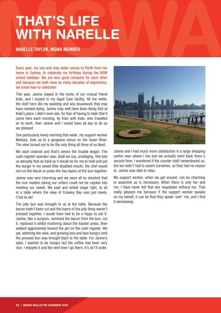 MSWA Bulletin Magazine Summer 2018