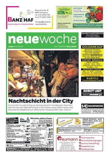 19.12.2018 NEUE WOCHE