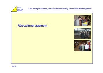 Rüstzeitmanagement - AWF Arbeitsgemeinschaften für Vitale ...