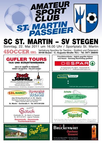 AmAteur Sport Club St. mArtin pASSeier - ASC St. Martin in Passeier